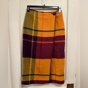 Vintage wool-blend The Limited blanket style skirt, size 6